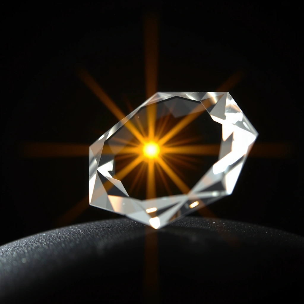 Abstract crystal representing data clarity